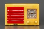 Yellow with Red FADA 5F60 Catalin Radio